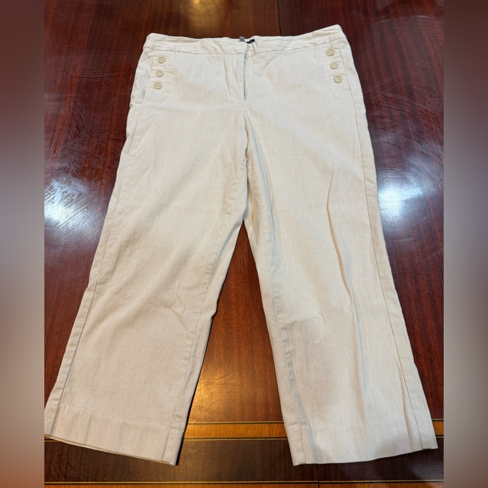 Counterparts Cream Striped Pants